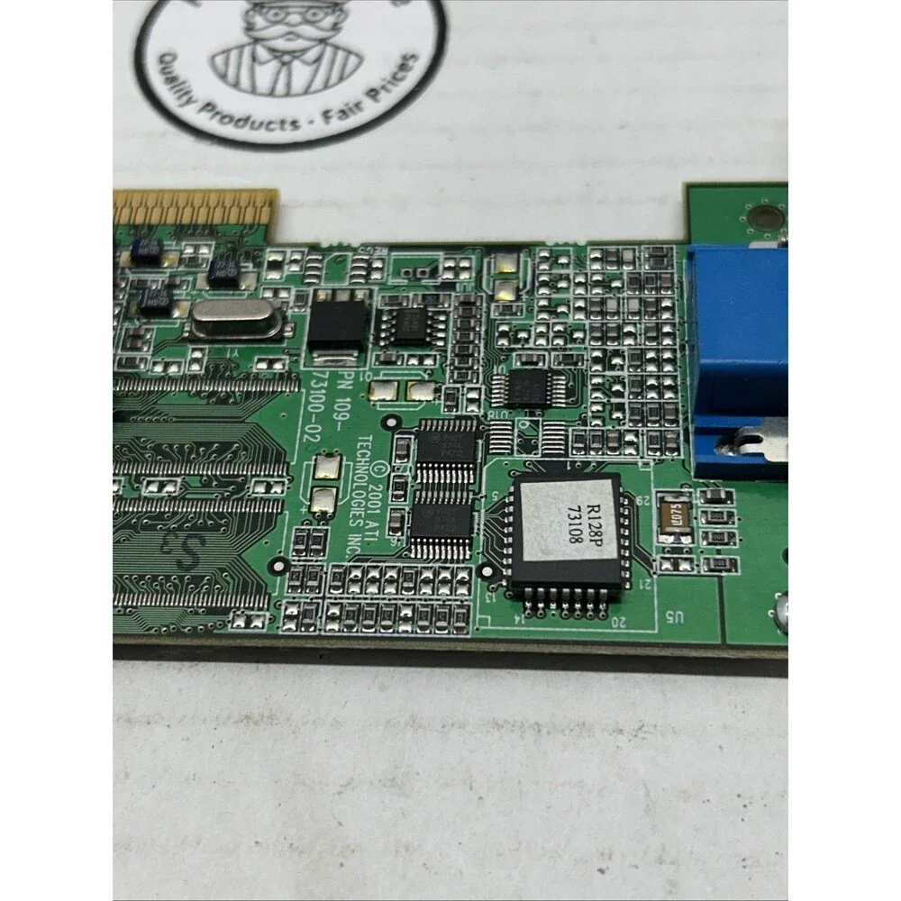 Vintage 2001 ATI Rage 128 Ultra AGP Video Card 109-73100-02 Tested